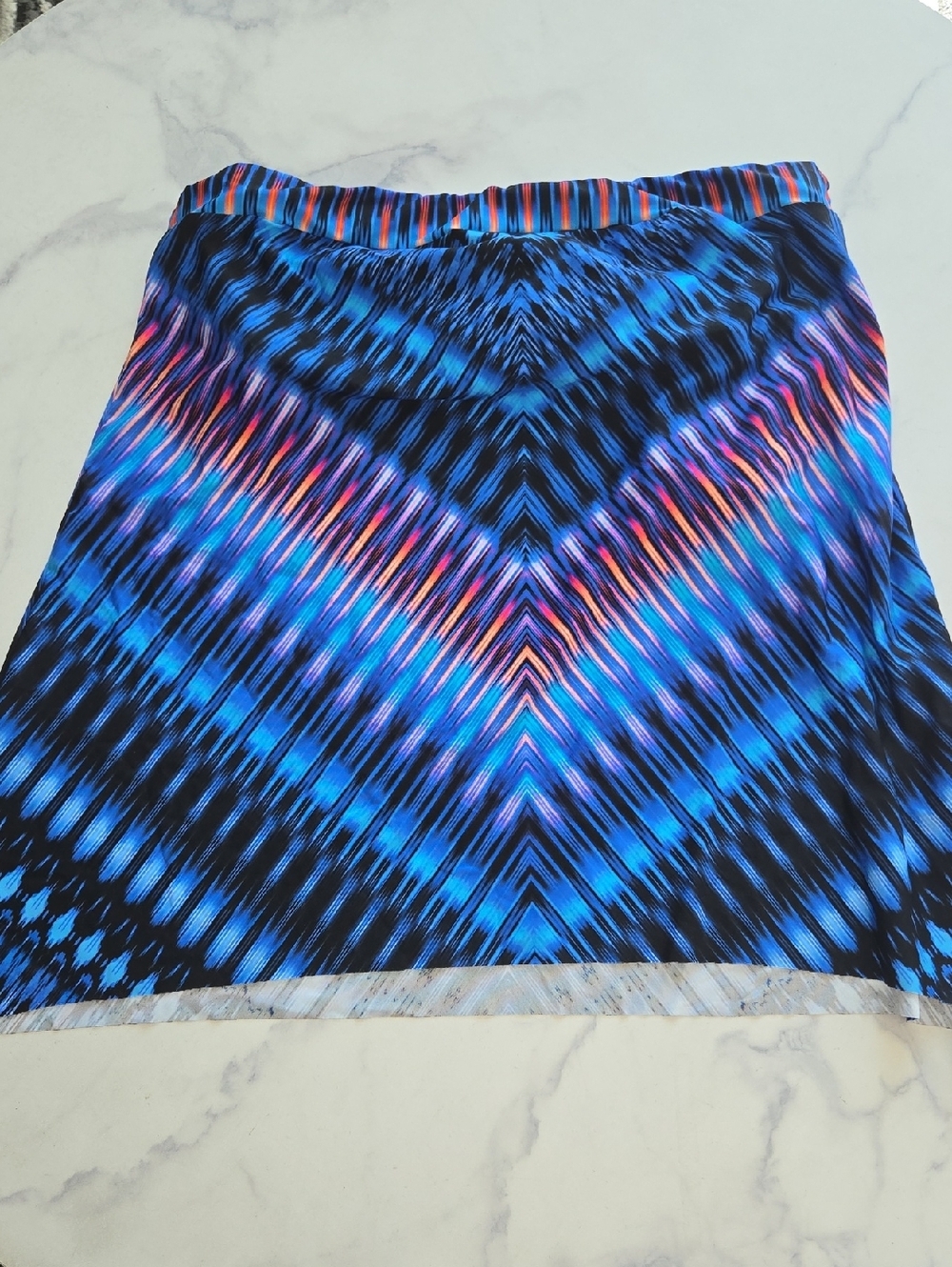 Miraclesuit Swimsuit Tankini Marrakech Underwire Bandini Strapless Blue SZ 8 NWT - Picture 3 of 10